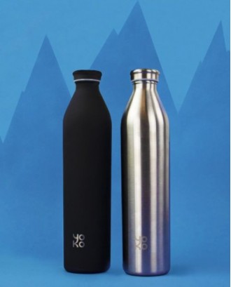 Sticla izoterma, 1 litru, negru - YOKO DESIGN